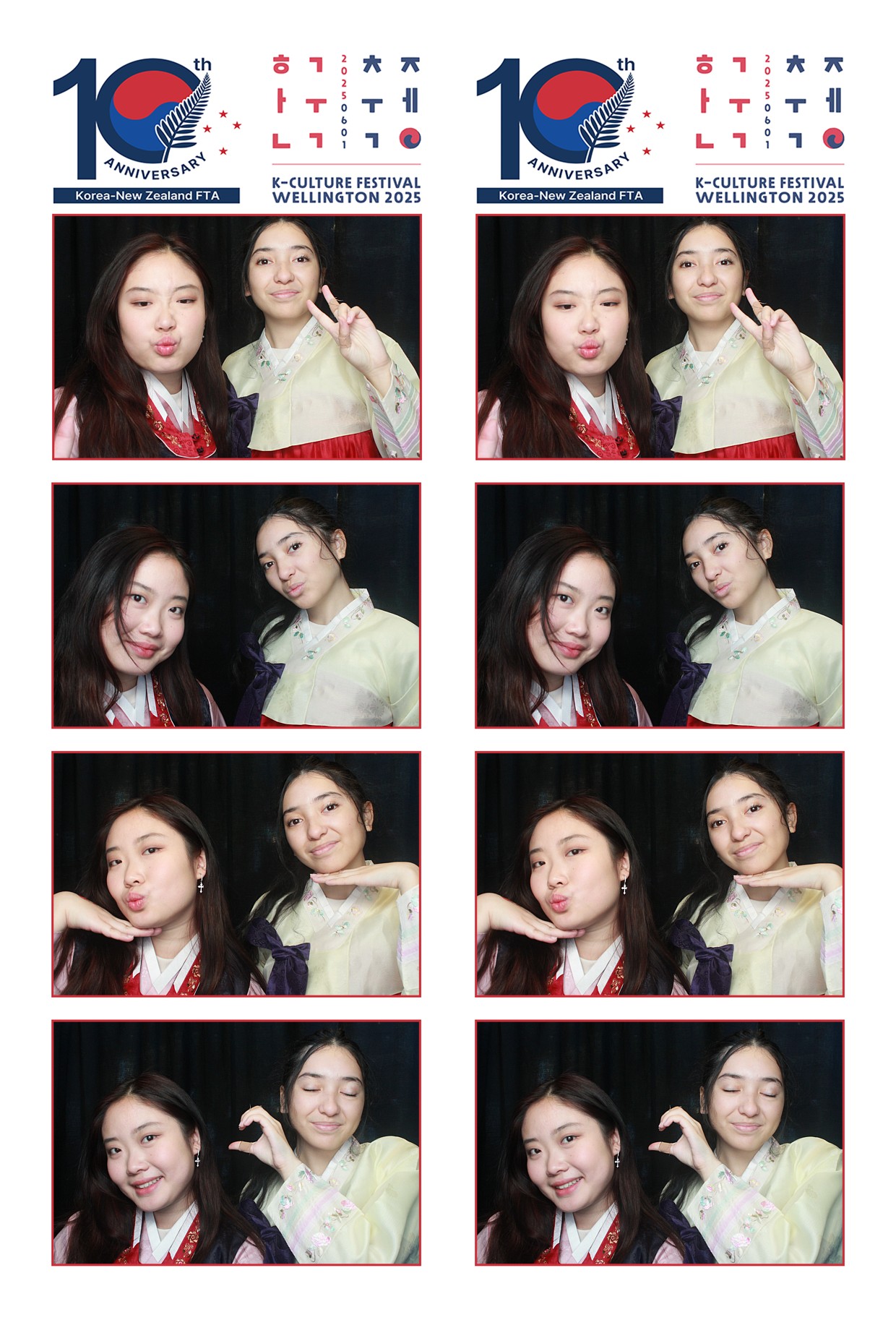 K-Culture Festival 2025 - Booth 2 | View more photos from the event at wgtngallery.classicphotobooths.co.nz/u/wgtncpbgallery/K-Culture-Festival-2025-Booth-2