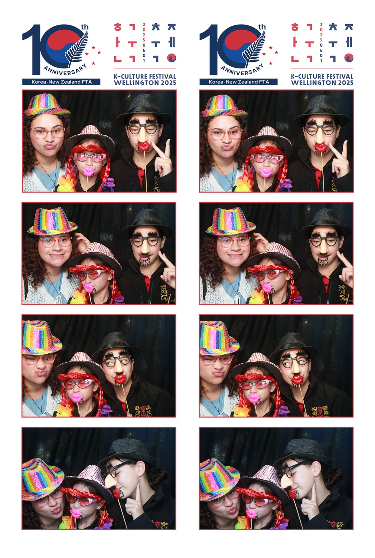 K-Culture Festival 2025 - Booth 2 | View more photos from the event at wgtngallery.classicphotobooths.co.nz/u/wgtncpbgallery/K-Culture-Festival-2025-Booth-2