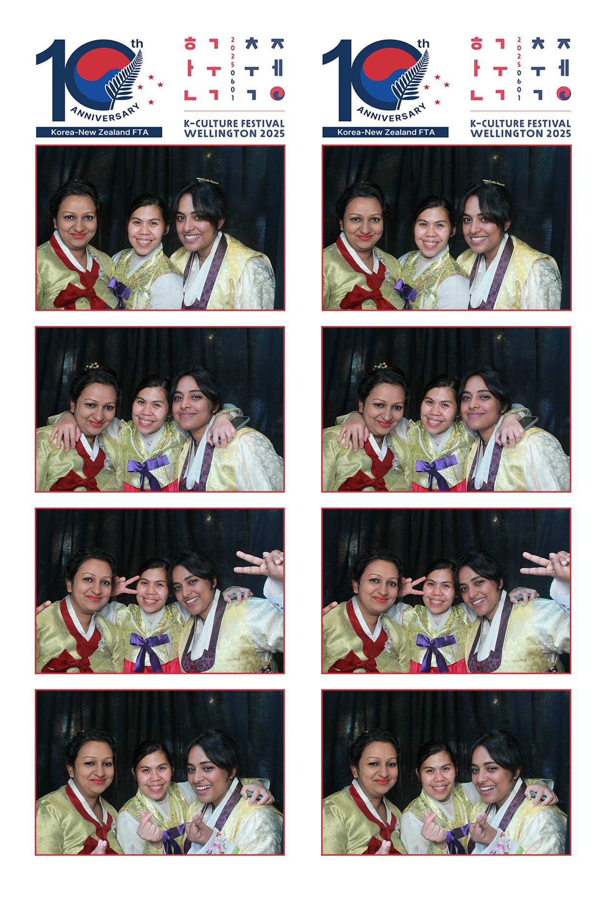 K-Culture Festival 2025 - Booth 2 | View more photos from the event at wgtngallery.classicphotobooths.co.nz/u/wgtncpbgallery/K-Culture-Festival-2025-Booth-2