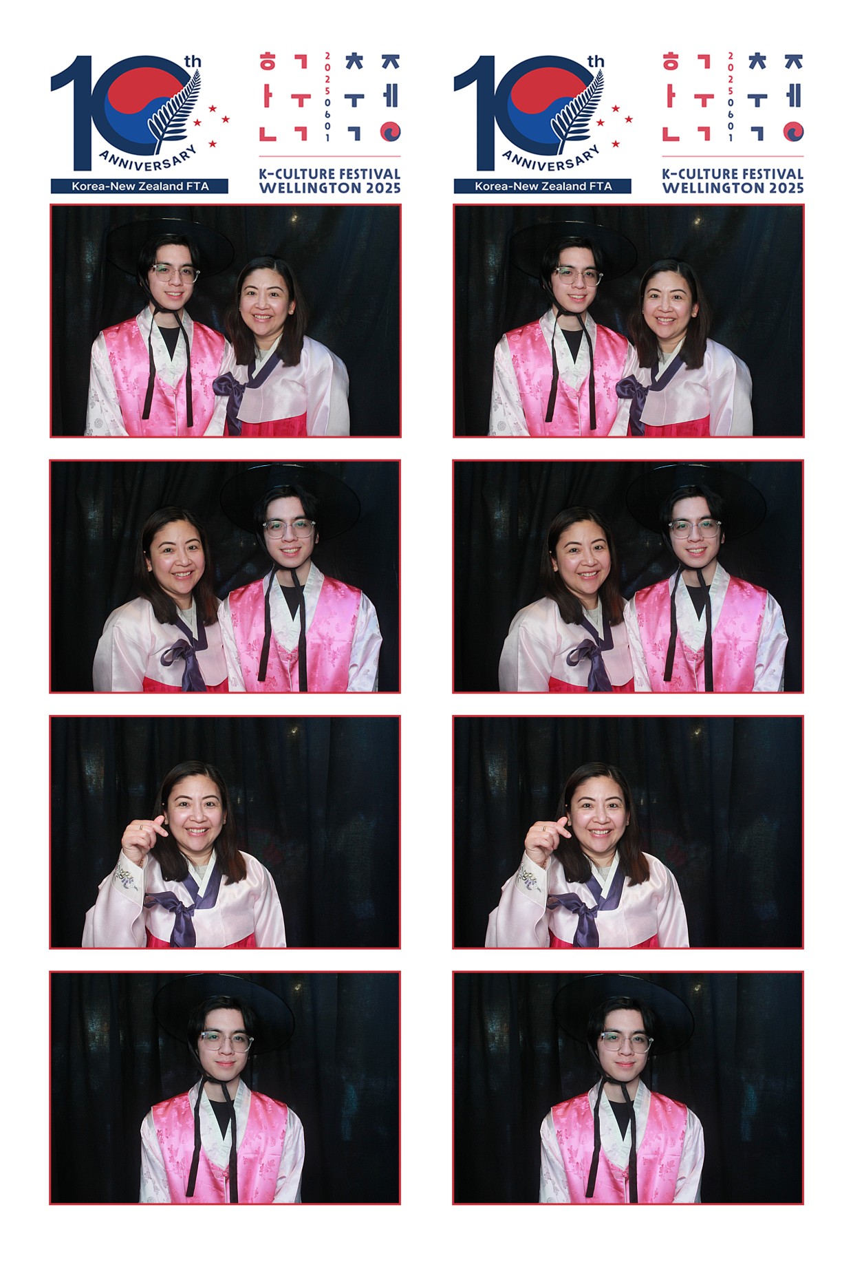 K-Culture Festival 2025 - Booth 2 | View more photos from the event at wgtngallery.classicphotobooths.co.nz/u/wgtncpbgallery/K-Culture-Festival-2025-Booth-2