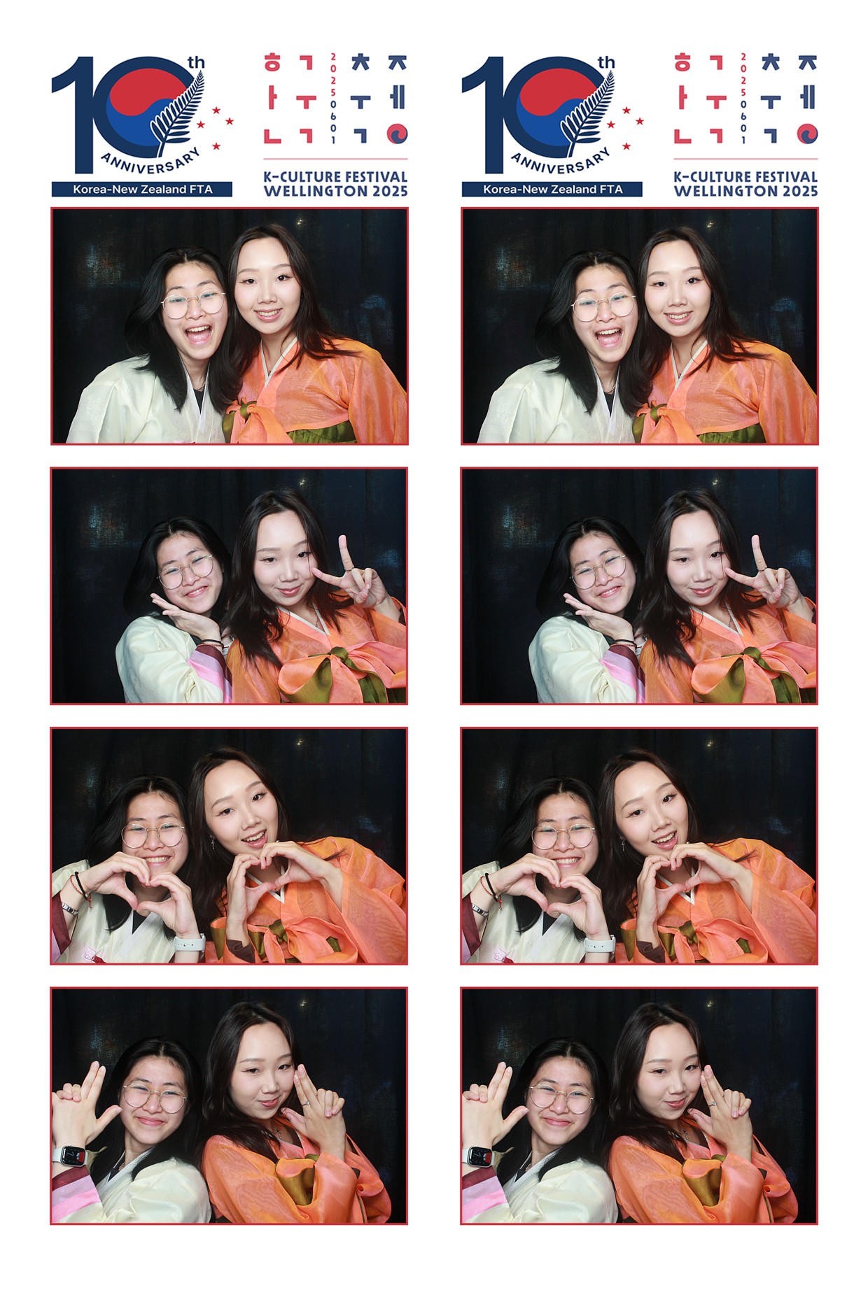 K-Culture Festival 2025 - Booth 2 | View more photos from the event at wgtngallery.classicphotobooths.co.nz/u/wgtncpbgallery/K-Culture-Festival-2025-Booth-2