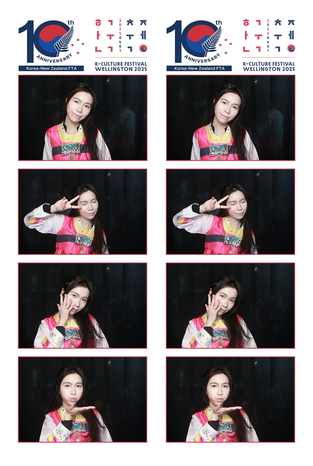 K-Culture Festival 2025 - Booth 2 | View more photos from the event at wgtngallery.classicphotobooths.co.nz/u/wgtncpbgallery/K-Culture-Festival-2025-Booth-2