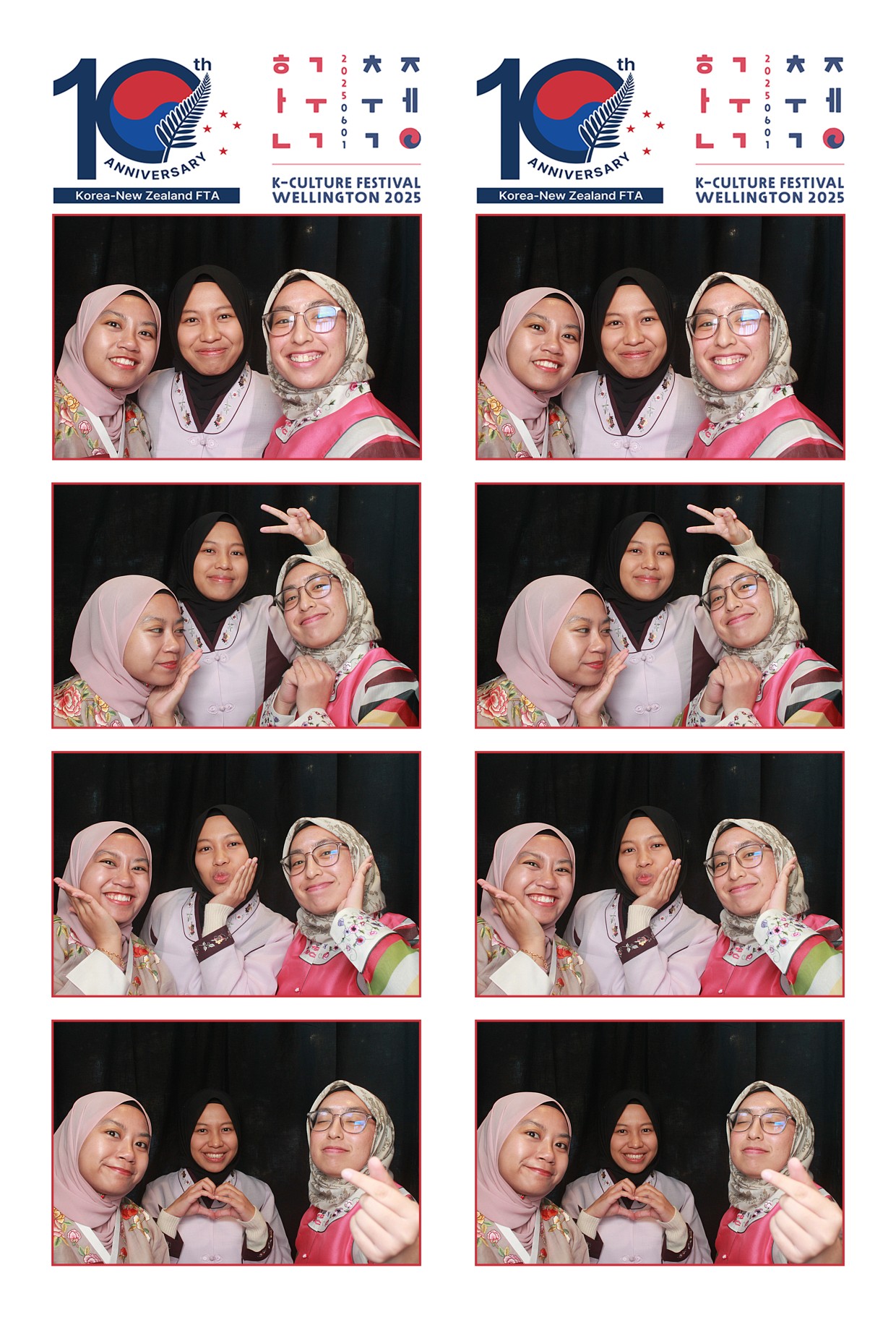 K-Culture Festival 2025 - Booth 2 | View more photos from the event at wgtngallery.classicphotobooths.co.nz/u/wgtncpbgallery/K-Culture-Festival-2025-Booth-2