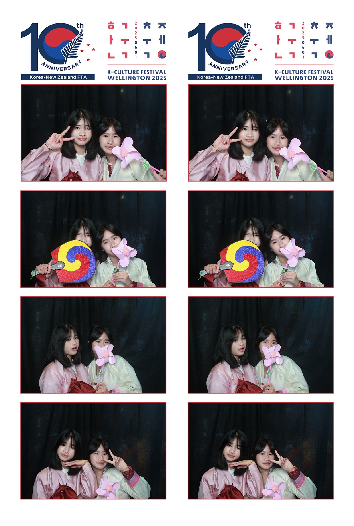 K-Culture Festival 2025 - Booth 2 | View more photos from the event at wgtngallery.classicphotobooths.co.nz/u/wgtncpbgallery/K-Culture-Festival-2025-Booth-2