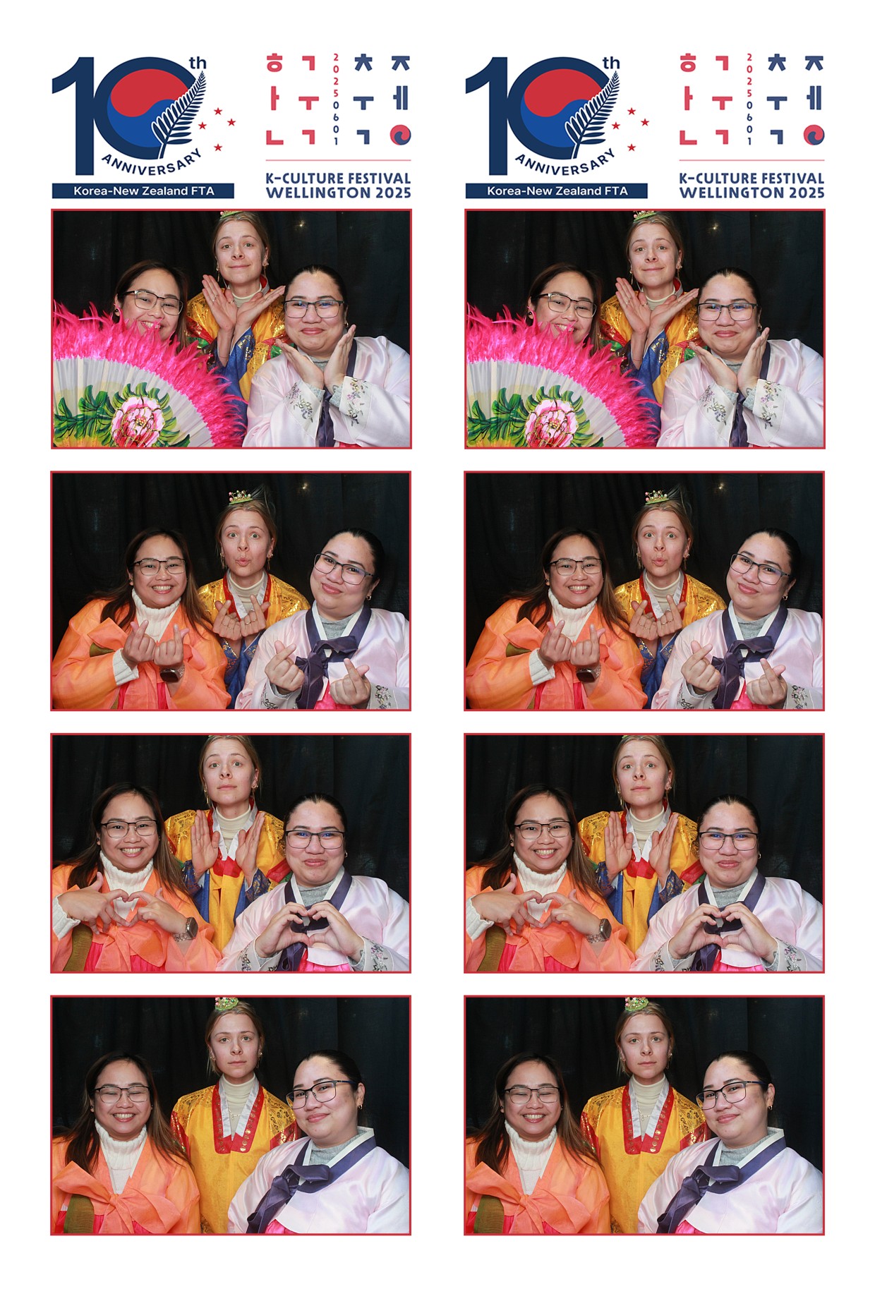 K-Culture Festival 2025 - Booth 2 | View more photos from the event at wgtngallery.classicphotobooths.co.nz/u/wgtncpbgallery/K-Culture-Festival-2025-Booth-2