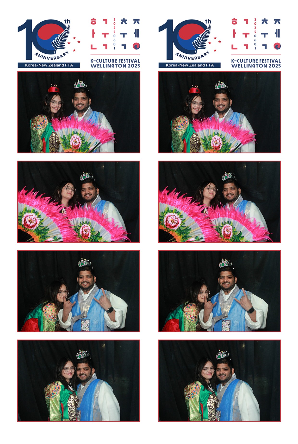 K-Culture Festival 2025 - Booth 2 | View more photos from the event at wgtngallery.classicphotobooths.co.nz/u/wgtncpbgallery/K-Culture-Festival-2025-Booth-2